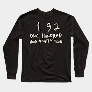 192 Long Sleeve T-Shirt